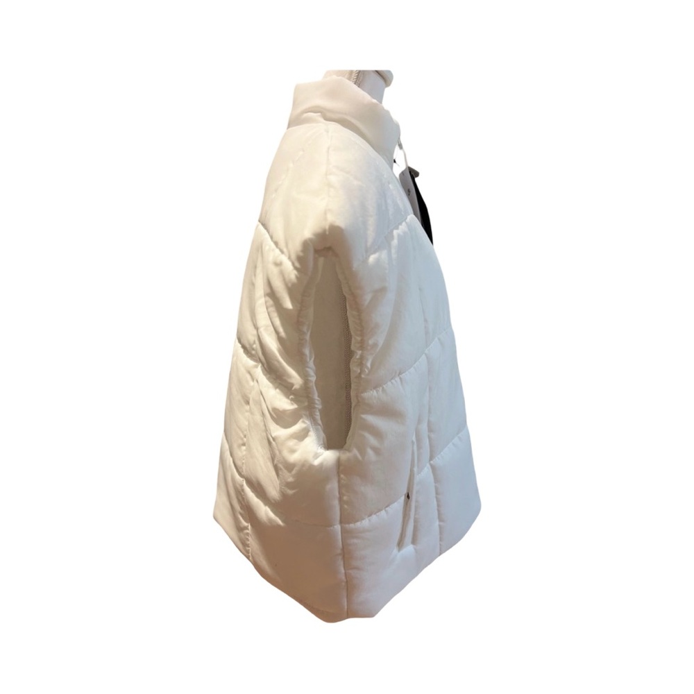 Nike White Quilted‎ Therma fit Vest with Black Logo size Large NWT - Picture 9 of 10